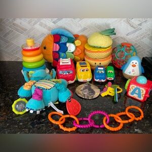 Infant Toy Lot - Melissa & Doug, Fisher Price, Hape